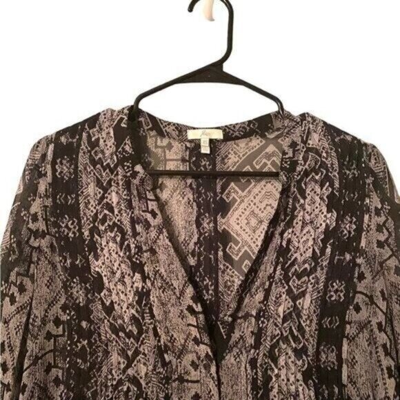 Anthropologie Joie Womens Silk Blouse Sheer‎ XSmall Fairy Grunge Whimsigoth - Picture 3 of 6